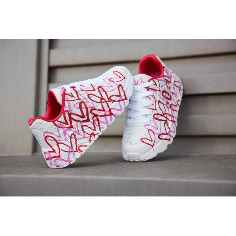 Skechers X Jgoldcrown Uno-Spread The Love W Utcai női 155507-WRPK