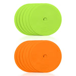 Smj Flat field markers - round 15 cm - 6x green 6x sport narancssárga edzőfelszerelés ZPO-OG