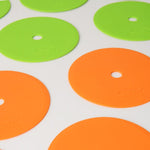 Smj Flat field markers - round 15 cm - 6x green 6x sport narancssárga edzőfelszerelés ZPO-OG