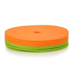 Smj Flat field markers - round 15 cm - 6x green 6x sport narancssárga edzőfelszerelés ZPO-OG