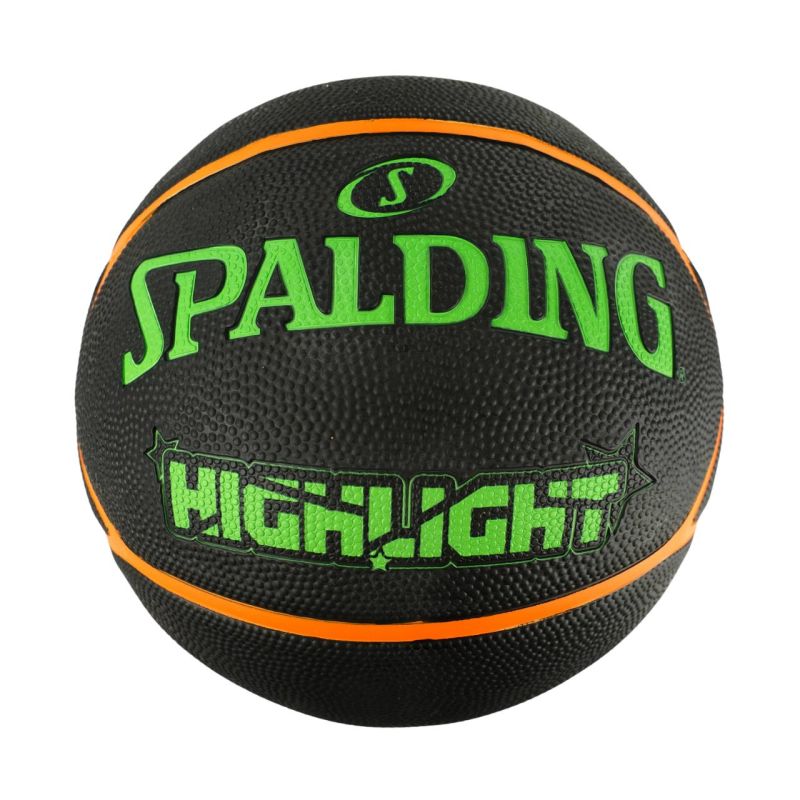 Spalding Highlight Basketball Black-Green-Orange narancssárga labda 84354Z
