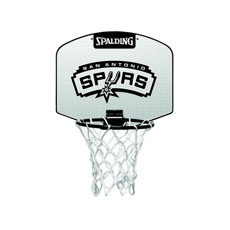 SPALDING San Antonio Spurs Mini Backboard with Ball szürke edzőfelszerelés