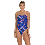 Speedo Kanji Lights Ribbonback 1 Piece(UK) női Fürdőruha
