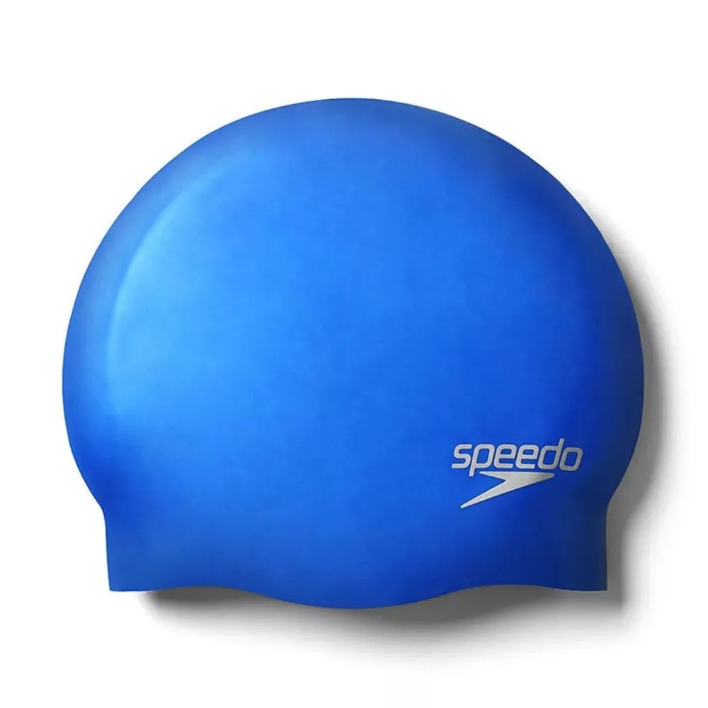 Speedo Plain Moulded Silicone CAP kék unisex Fürdőruha