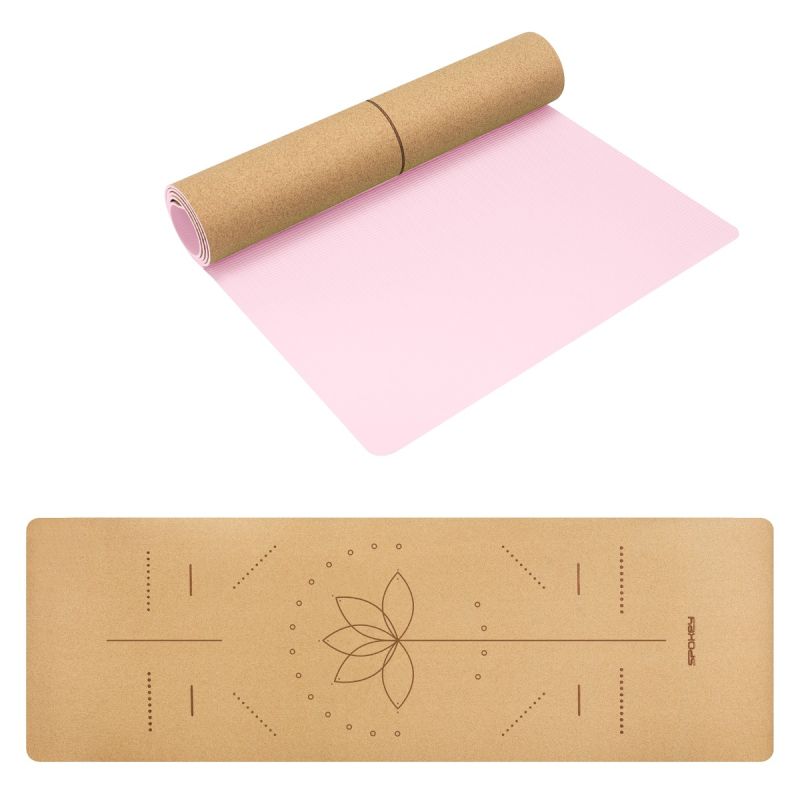 Spokey SAVASANA Cork Fitness Mat for Exercise and Yoga SPK-945939