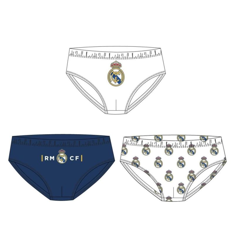 Sportmania Real Madrid Boys' Briefs 3-pack gyerek alsónemű