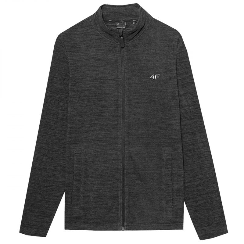 Sweatshirt 4f M 4fss23tflem052 Black Melange - Sportmania.hu