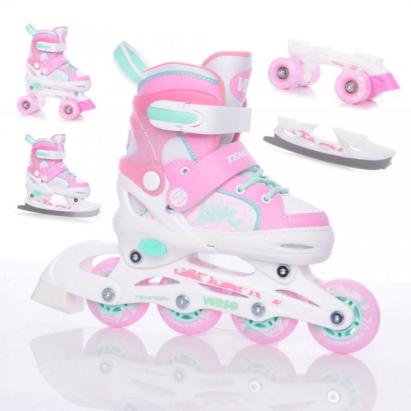 Tempish Verso Triple II Jr Ice Skates, Roller Skates, Roller Skates fehér gyerek görkorcsolya