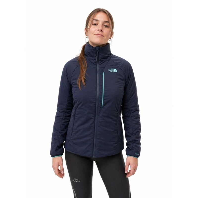 The North Face women's windbreaker outdoor trekking light navy kék női dzseki