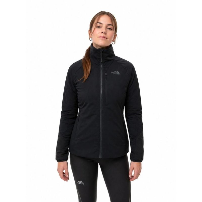 The North Face women's windbreaker outdoor trekking lightweight fekete női dzseki