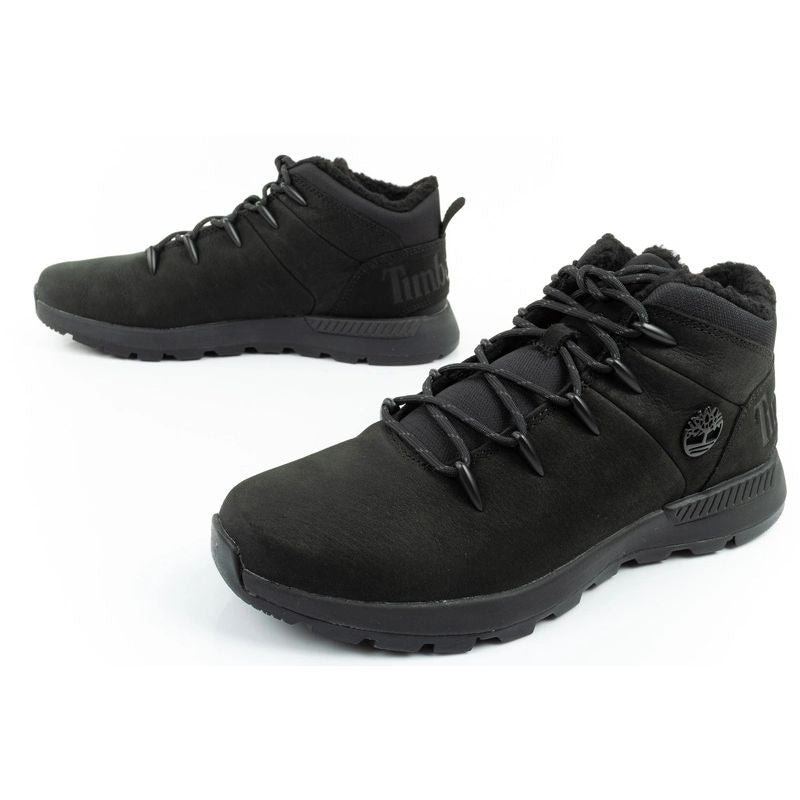 Timberland Men's Sprint Trekker Mid Insulated Hiking Boots, Black fekete férfi utcai cipő TB0A69KC015