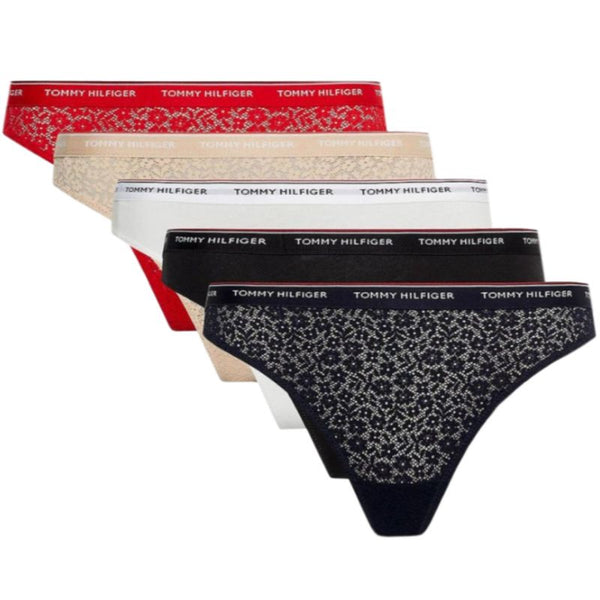 Tommy Hilfiger 5-Pack Thong Underwear W UW0UW04995 Fehérnemű - Sportmania.hu