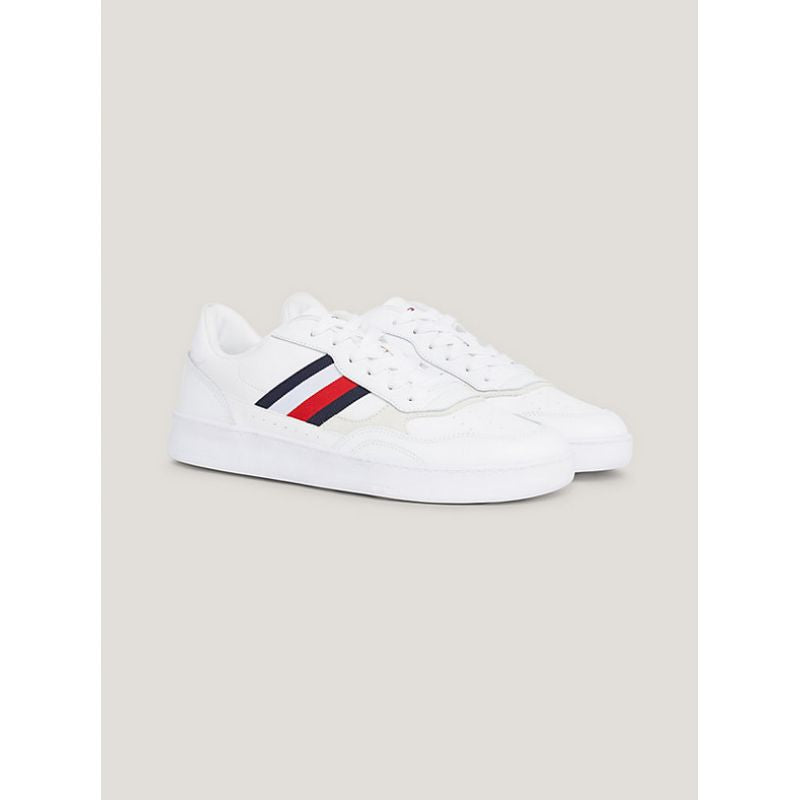 Tommy Hilfiger Court Cupsole Retro Lth Stripes M FM0FM04828YBS Cipő - Sportmania.hu