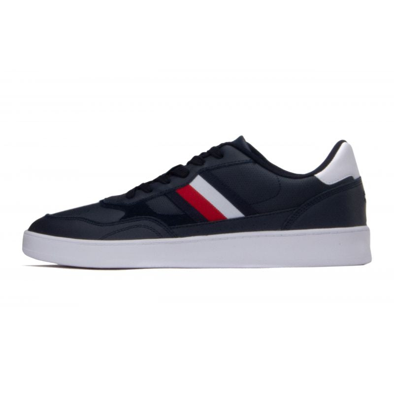 Tommy Hilfiger Court Cupsole Retro Lth Stripes M Utcai férfi FM0FM04828DW5