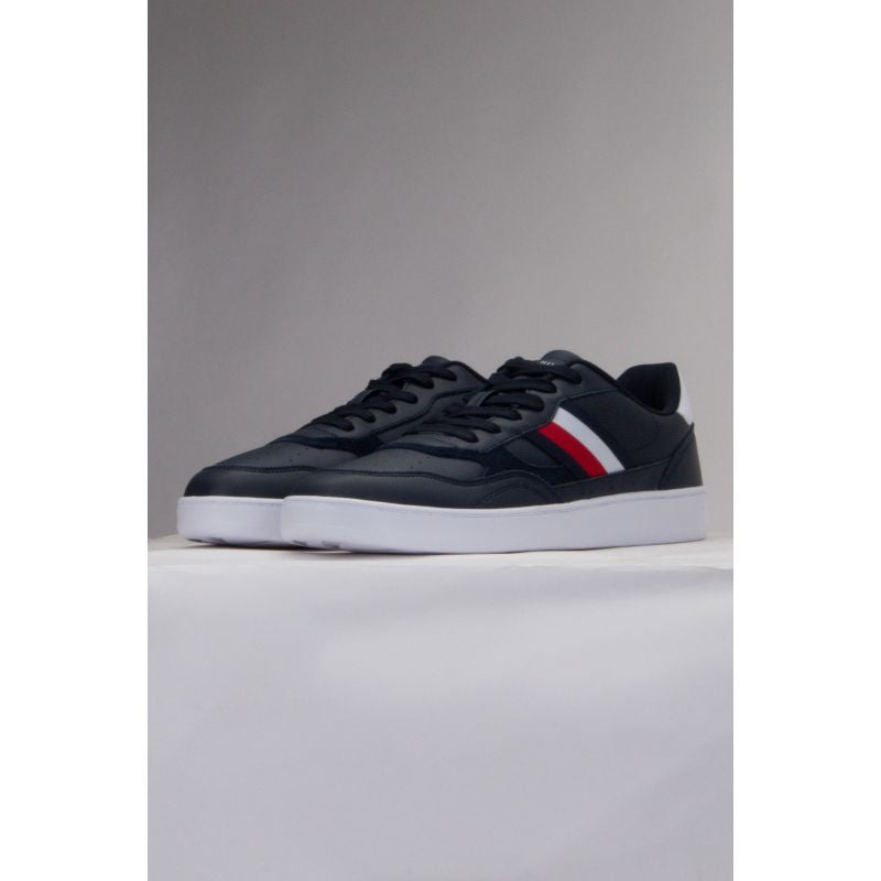 Tommy Hilfiger Court Cupsole Retro Lth Stripes M Utcai férfi FM0FM04828DW5