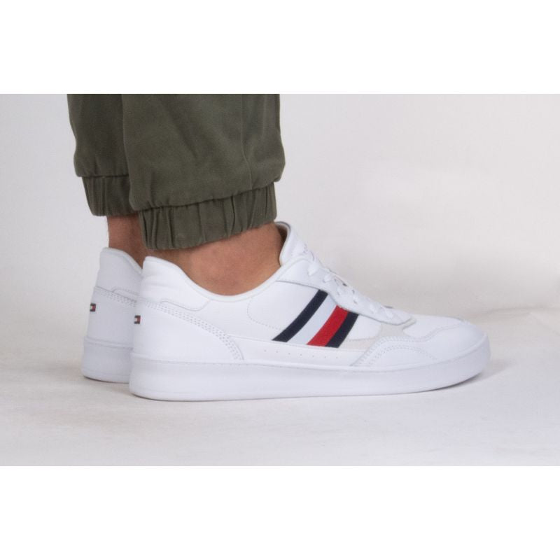 Tommy Hilfiger Court Cupsole Retro Lth Stripes M Utcai férfi FM0FM04828YBS