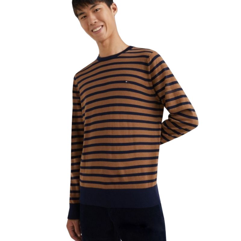 Tommy Hilfiger Fine Gauge Merino Tipped C Neck Sweater M MW0MW25410 Pulóver - Sportmania.hu