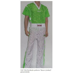 TOP TEN NEON kickboxing outfit green and white fehér