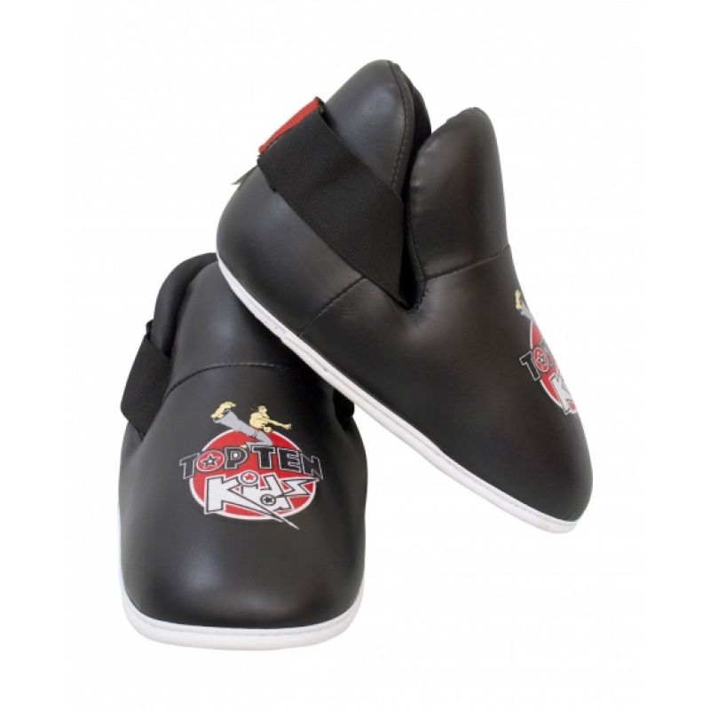 TOP TEN OSTT-KIDS Foot Protectors czerwony védőfelszerelés