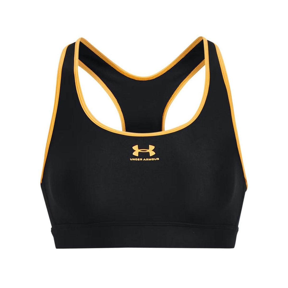 Under Armour Armour Mid Keyhole , fekete-sárga Sportmelltartó - Sportmania.hu