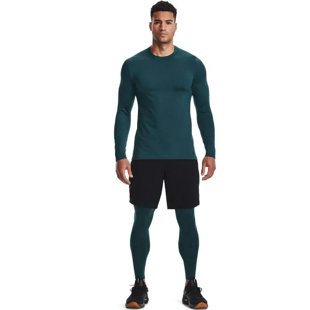 Under Armour Cold Gear férfi hosszú ujjú póló, zöld Fitnesz Felső
