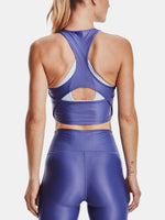 Under Armour Dámské tílko Iso Chill Crop Tank lila női atléta