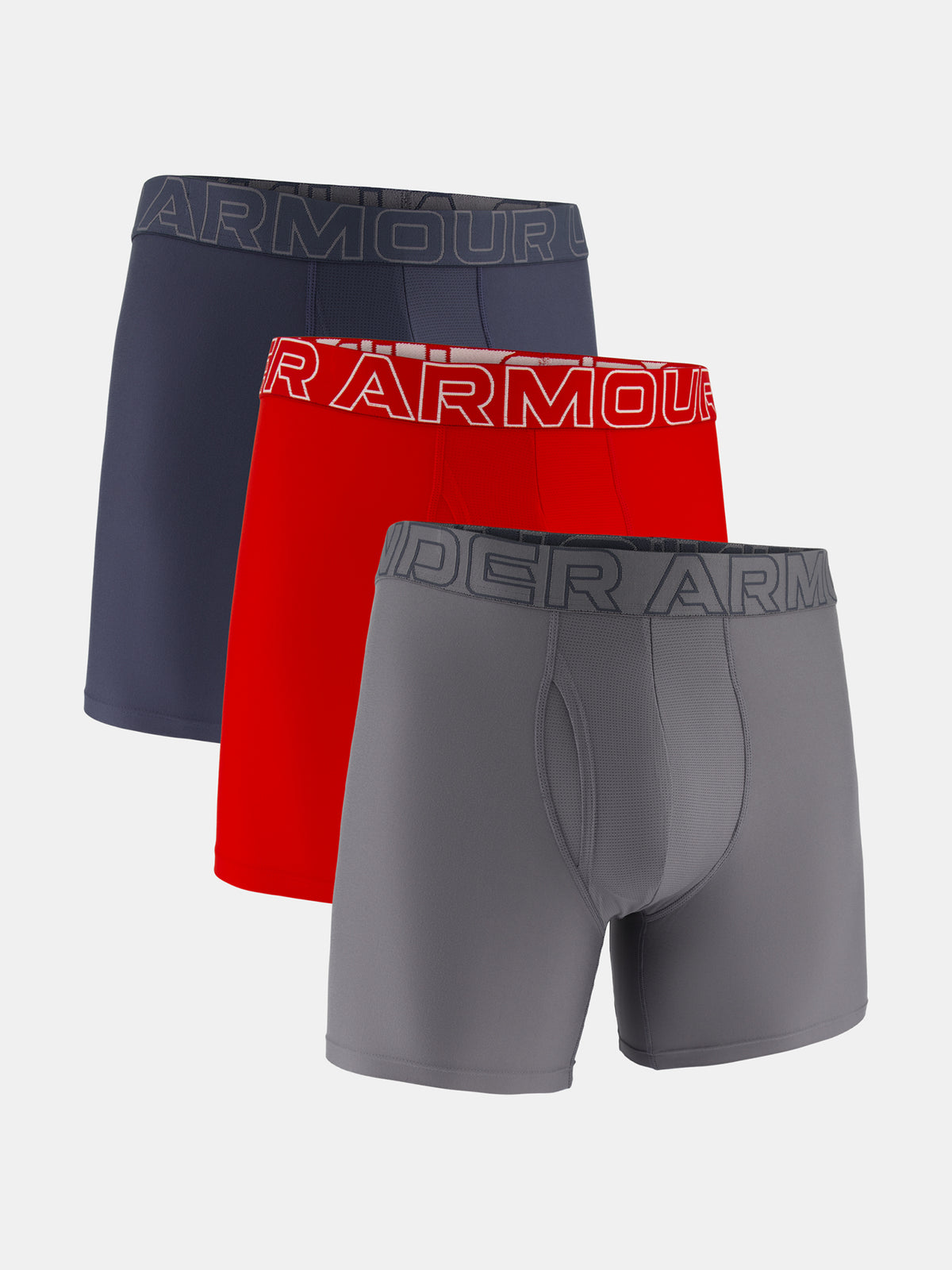 Under Armour Férfi boxer Ua Performance Tech - Solid 6in - 3pk alsónemű
