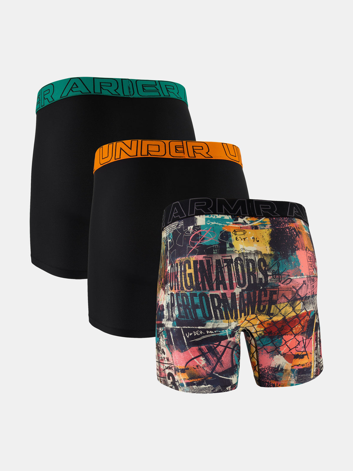 Under Armour Férfi boxeralsó UA Perf Tech Mesh - Graphic - 3pk színes alsónemű