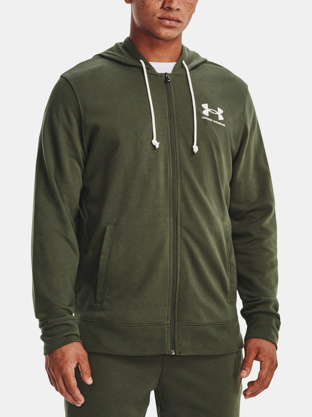 Under Armour Férfi cipzárral UA Rival Terry LC FZ Kapucnis pulóver