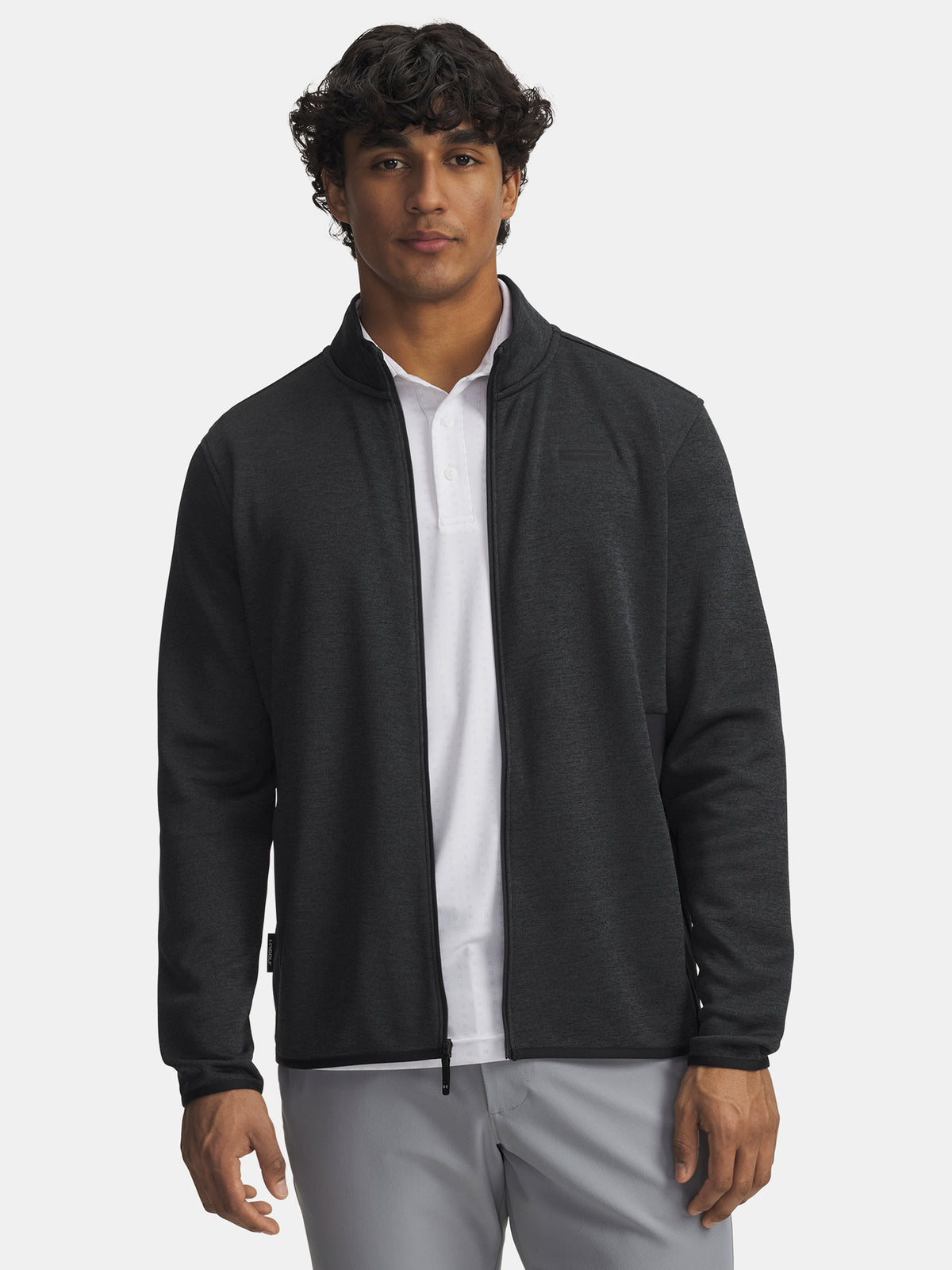 Under Armour Férfi kabát UA Drive Sweaterfleece FZ-BLK Kapucnis pulóver