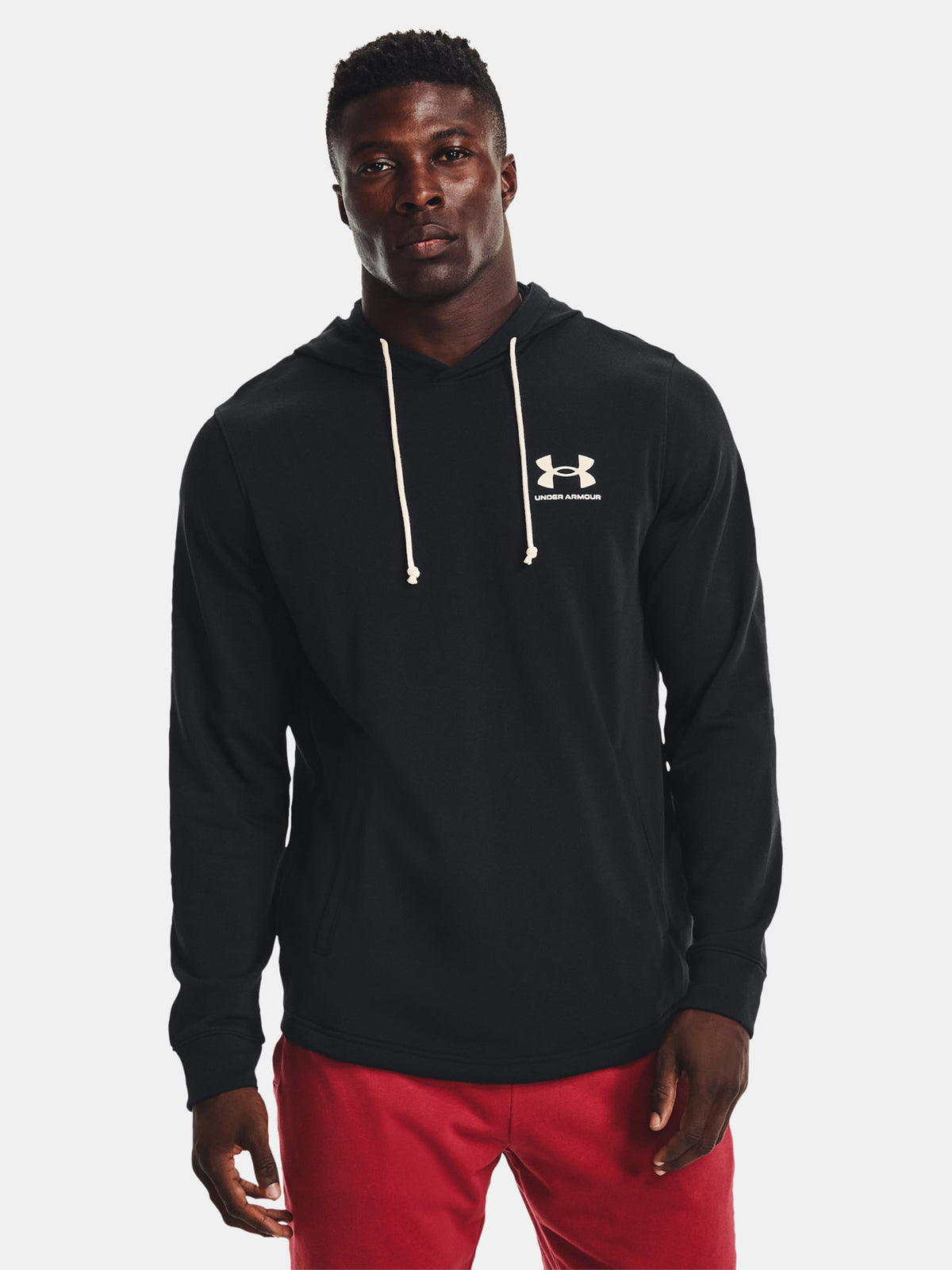 Under Armour Férfi kapucnival UA RIVAL TERRY LC HD fekete Pulóver