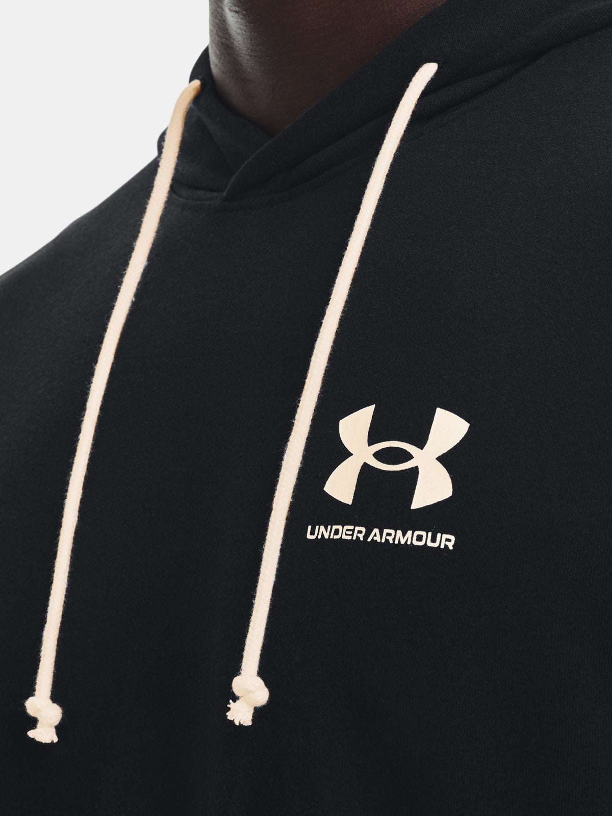 Under Armour Férfi kapucnival UA RIVAL TERRY LC HD fekete Pulóver