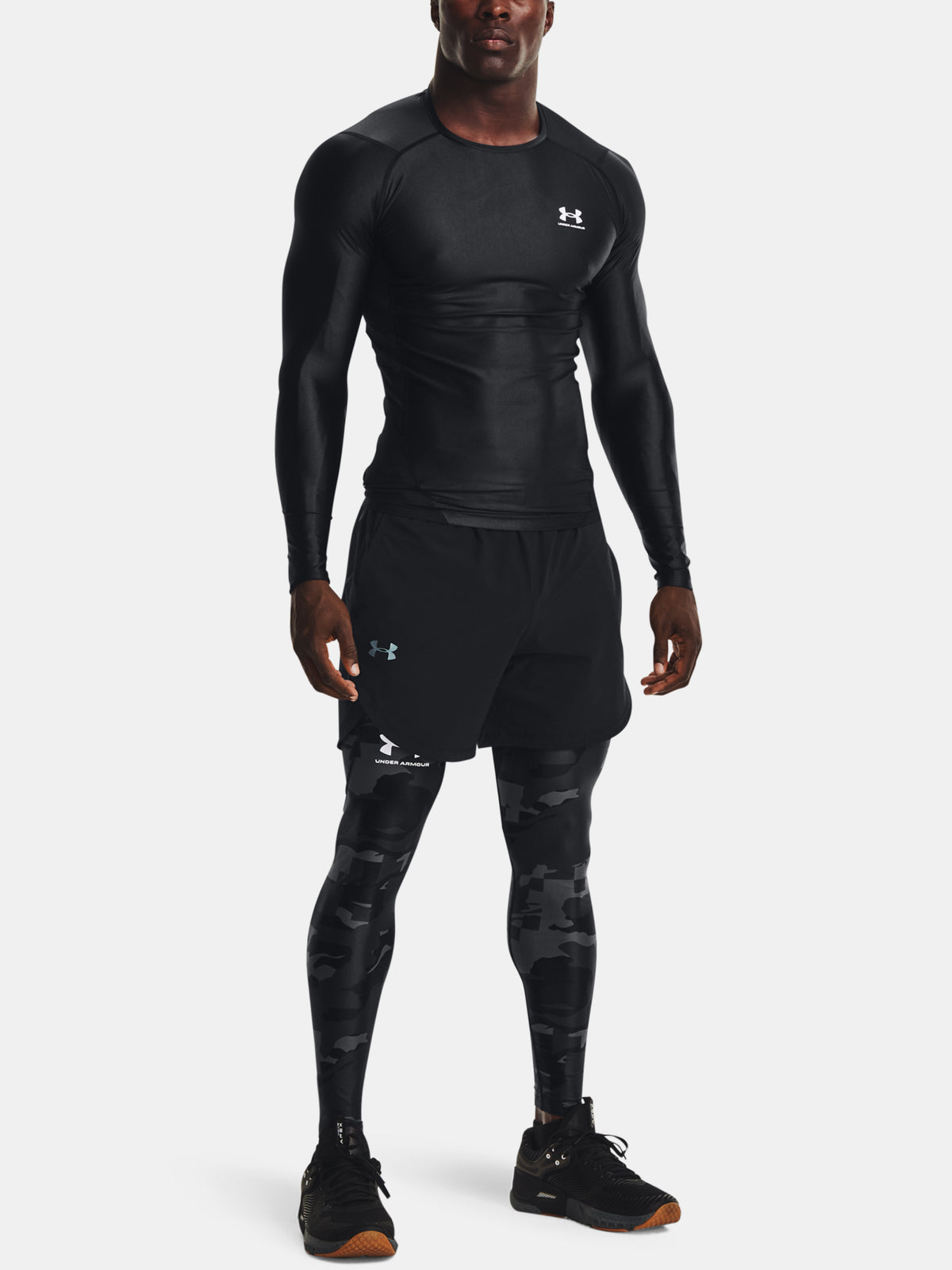 Under Armour Férfi kompressziós HG IsoChill Prnt leggings, fekete