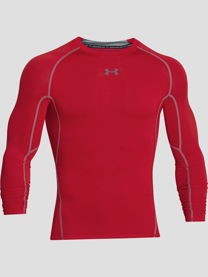 Under Armour Férfi kompressziós HG LS piros póló