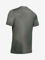 Under Armour Férfi kompressziós HG Rush Fitted SS Printed póló, zöld