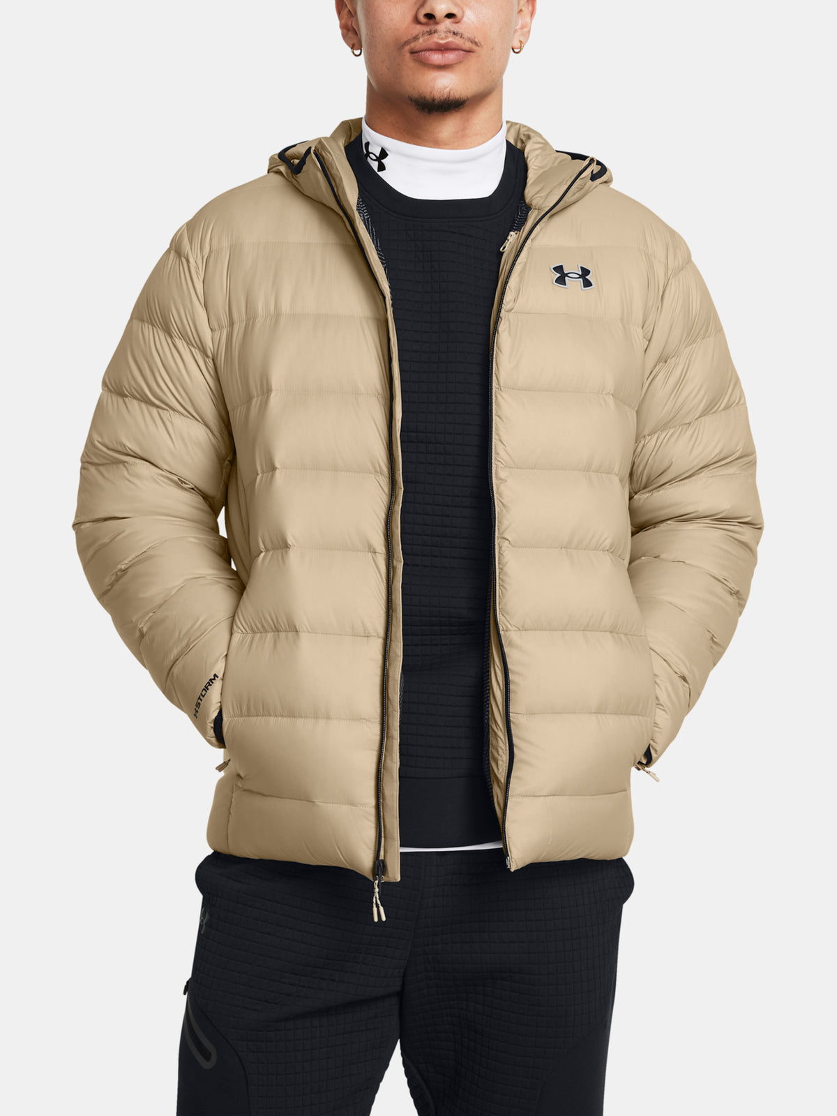 Under Armour Férfi LEGEND DOWN HOODED JACKET-BRN kabát