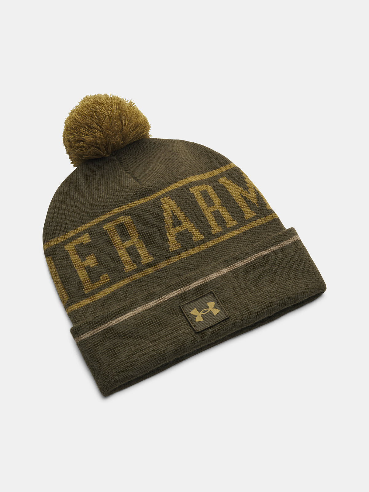 Under Armour Férfi M Halftime Pom Beanie-GRN Kötött sapka