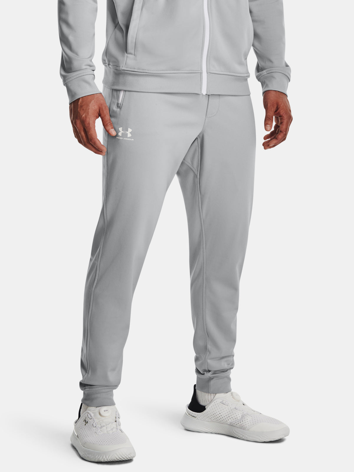 Férfi melegítõ Under Armour SPORTSTYLE TRICOT JOGGER szürke nadrág