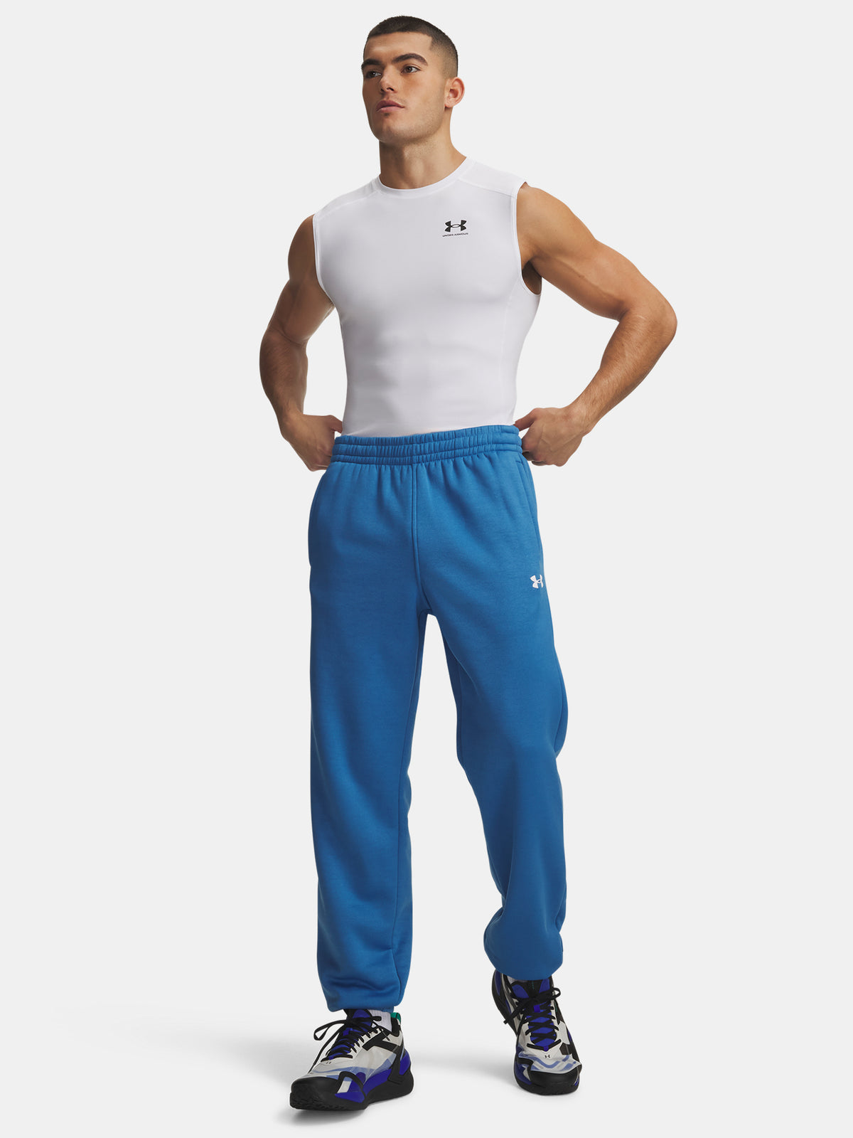 Under Armour Férfi melegítõnadrág UA Armour Fleece Joggers kék nadrág
