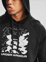 Under Armour Férfi Rival Fleece Box Logo HD fekete pulóver
