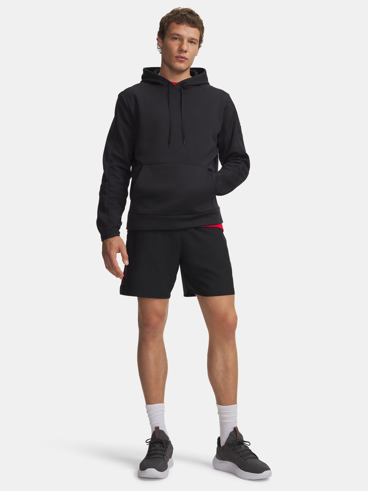 Under Armour Férfi rövidnadrág UA Tech Woven Wordmark fekete nadrág