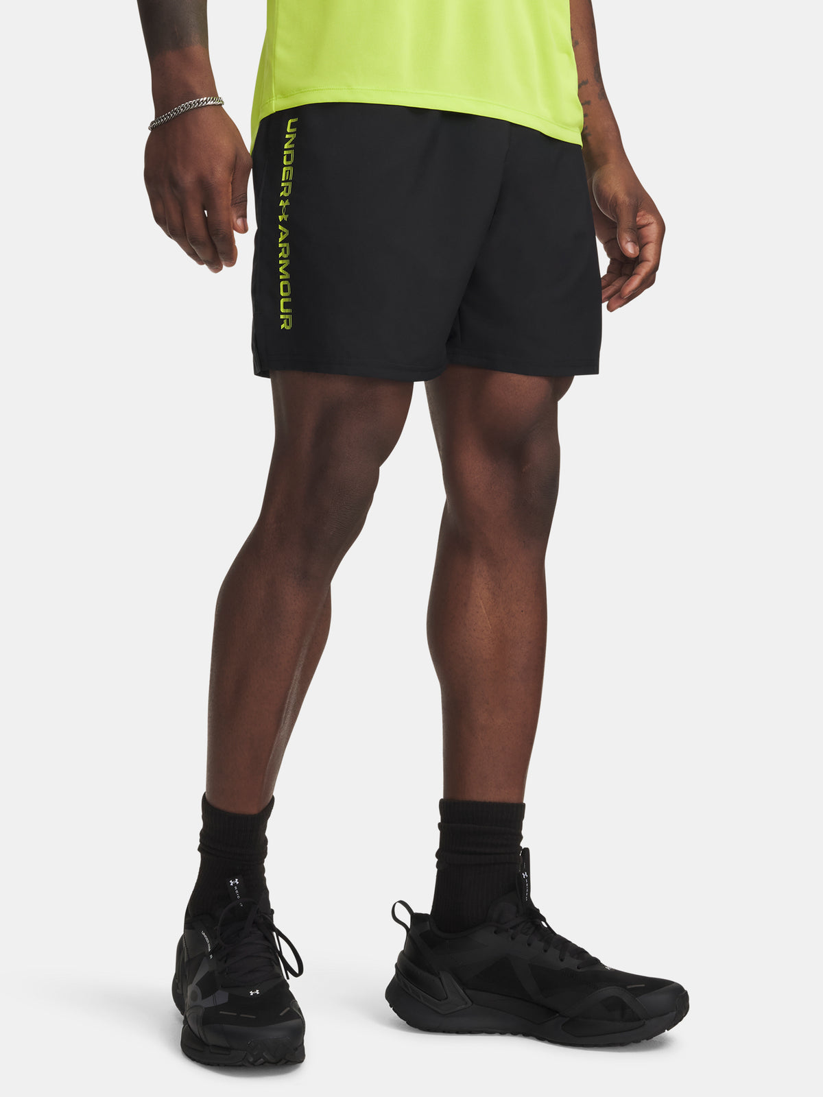 Under Armour Férfi rövidnadrág UA Tech Woven Wordmark nadrág, fekete
