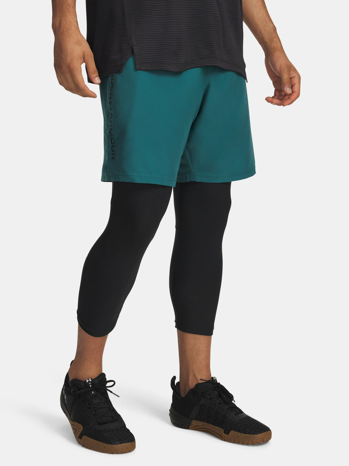 Under Armour Férfi rövidnadrág UA Tech Woven Wordmark nadrág, zöld