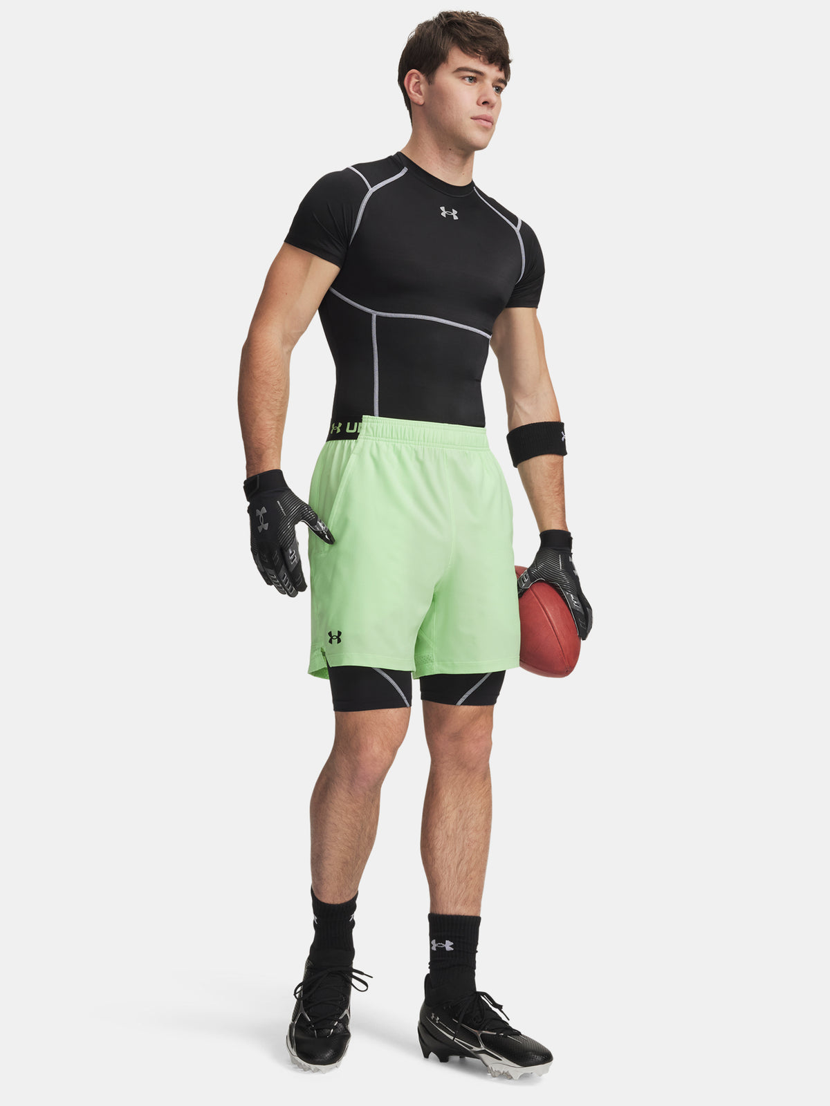 Under Armour Férfi rövidnadrág UA Vanish Woven 6in Shorts zöld nadrág