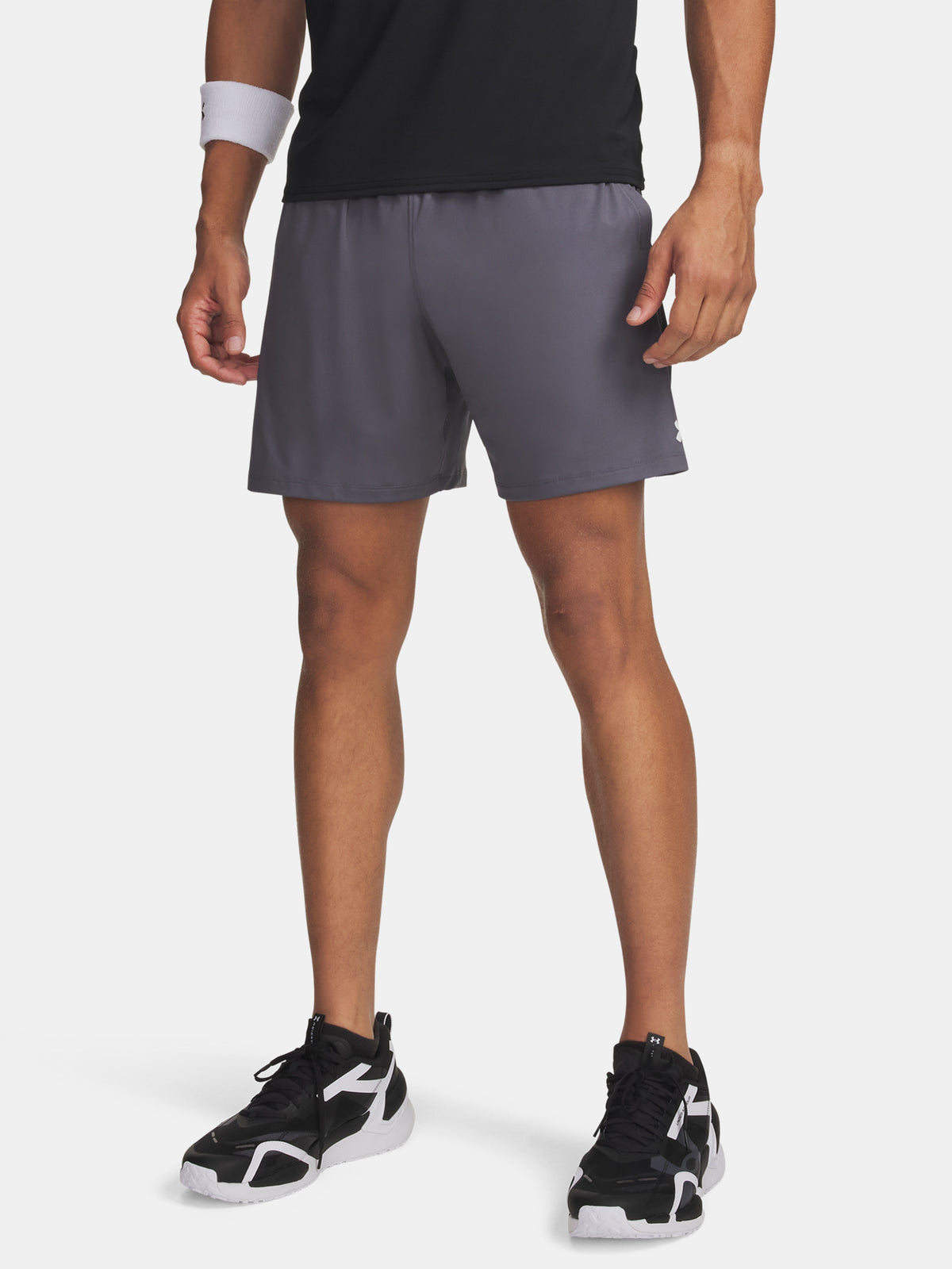 Férfi rövidnadrág Under Armour Tech Vent 7in NEW szürke nadrág