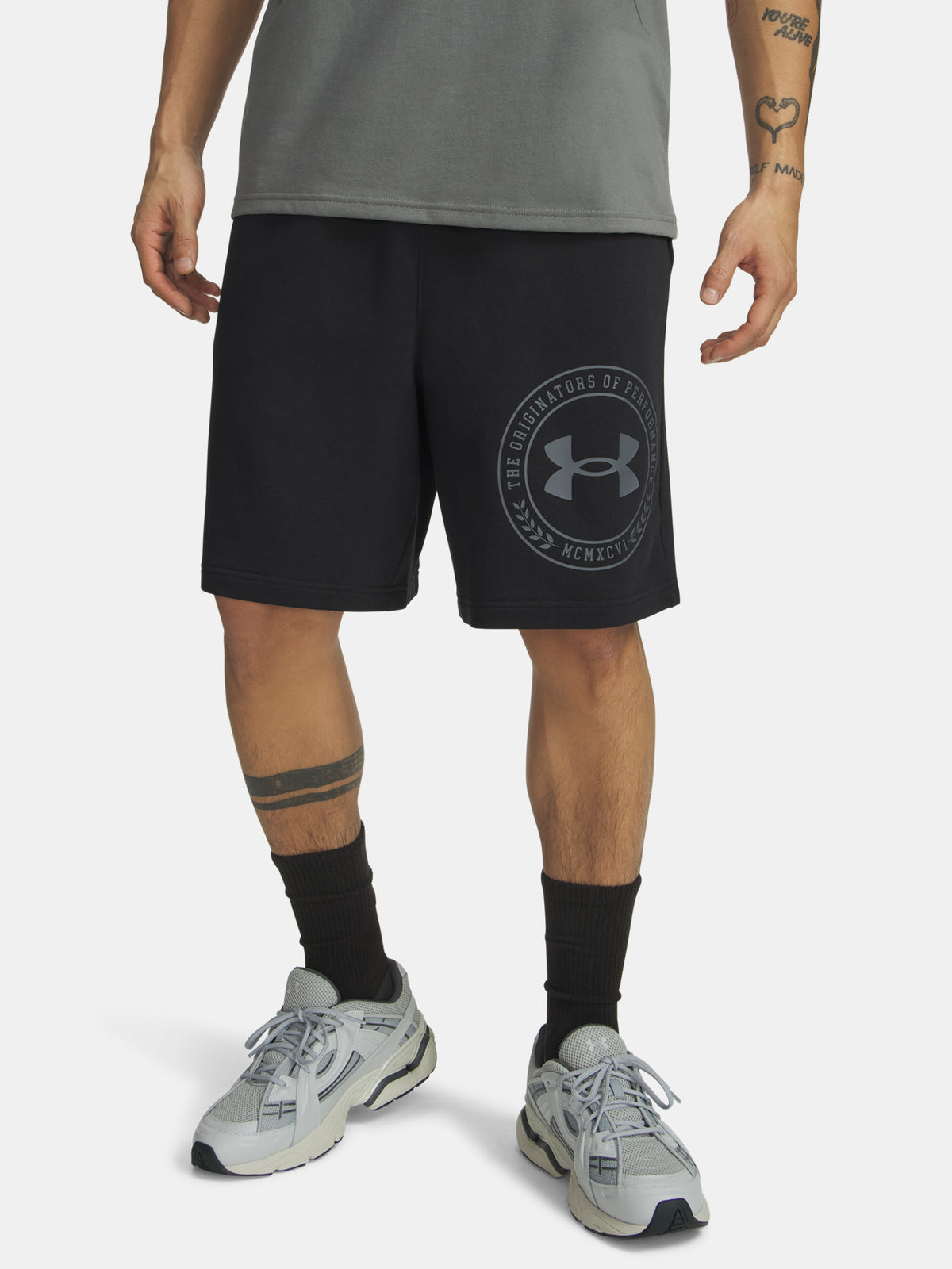 Férfi rövidnadrág Under Armour UA Rival LW Graphic fekete nadrág