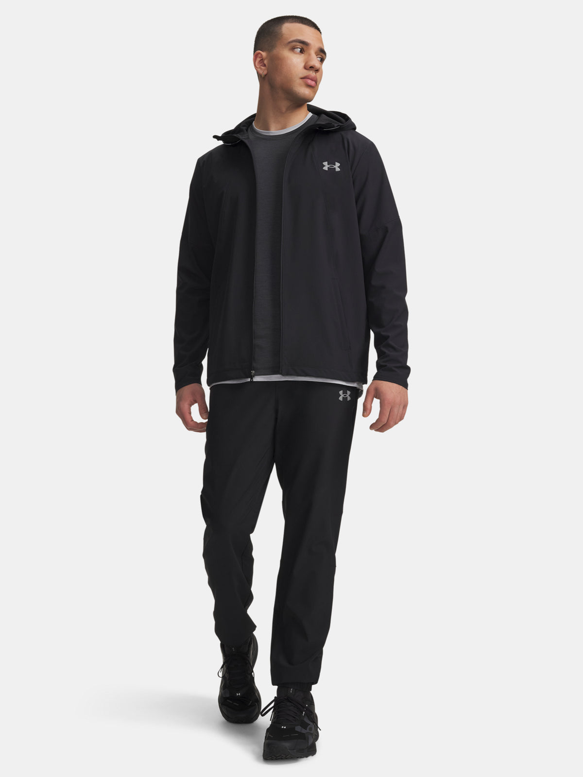 Under Armour Férfi sportnadrág UA Tech Utility Woven fekete nadrág