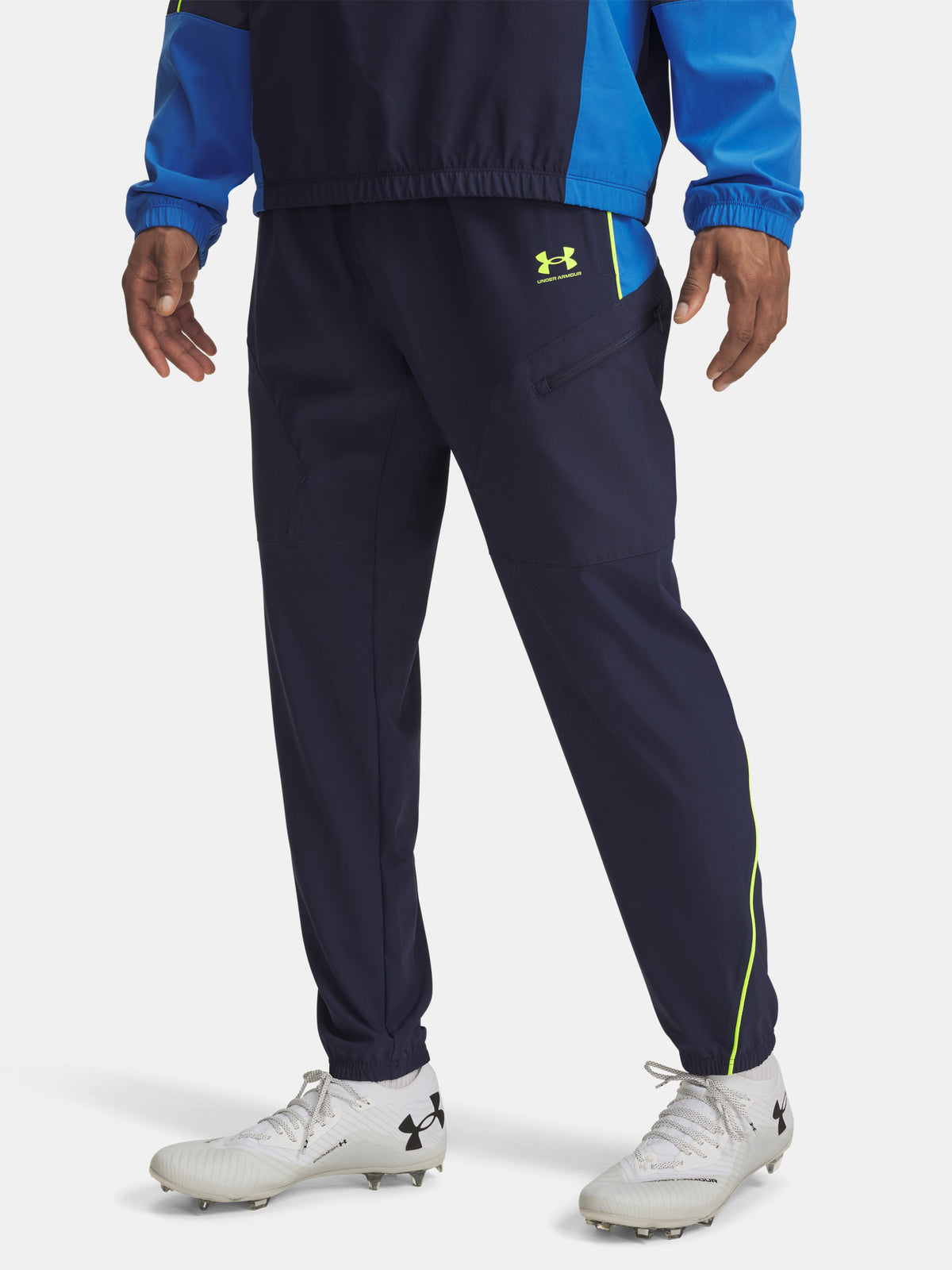 Férfi sportnadrág Under Armour UA M Challenger Warm-Up Pn kék nadrág