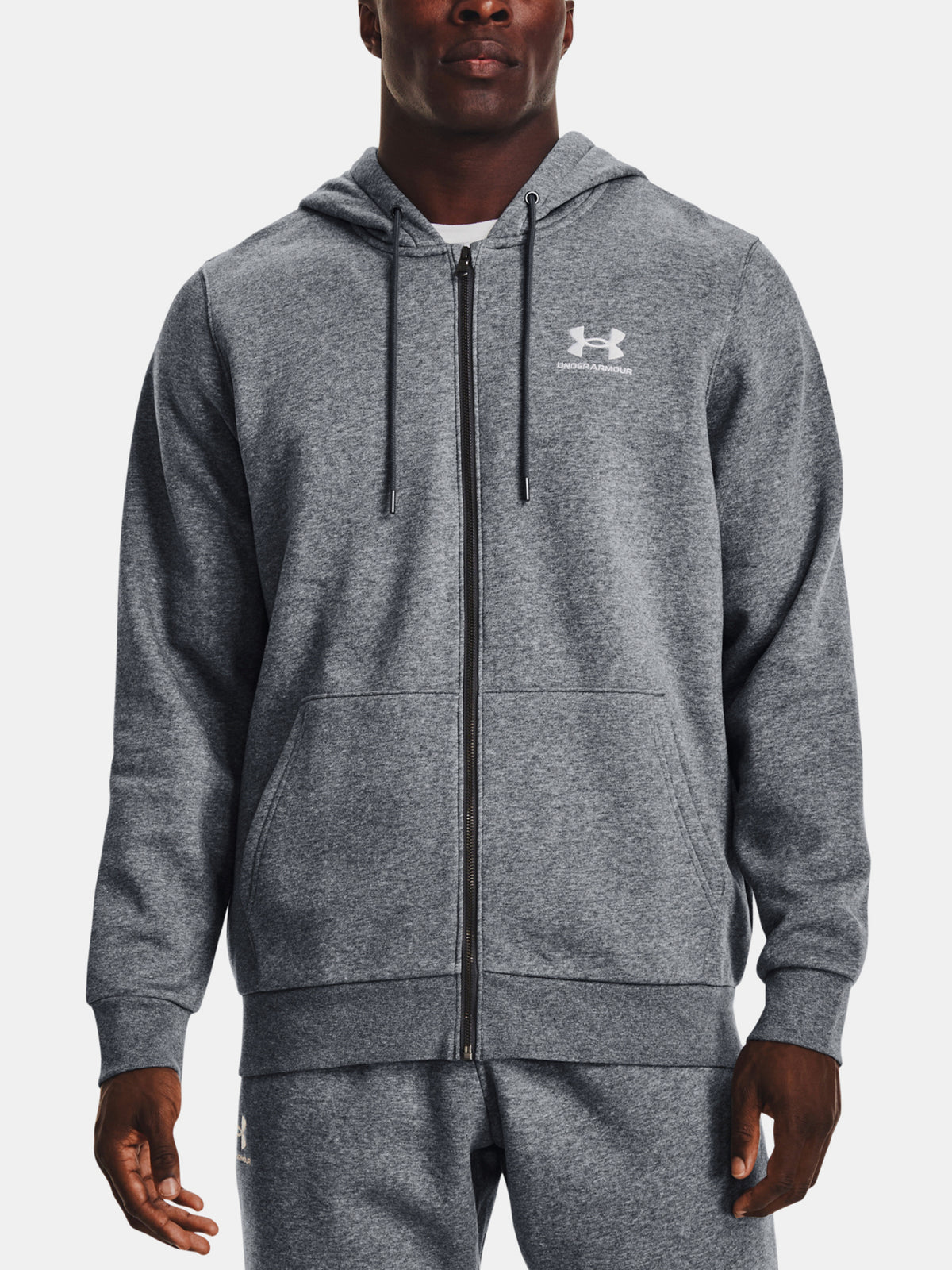 Under Armour Férfi UA Essential Fleece FZ Hood Kapucnis pulóver
