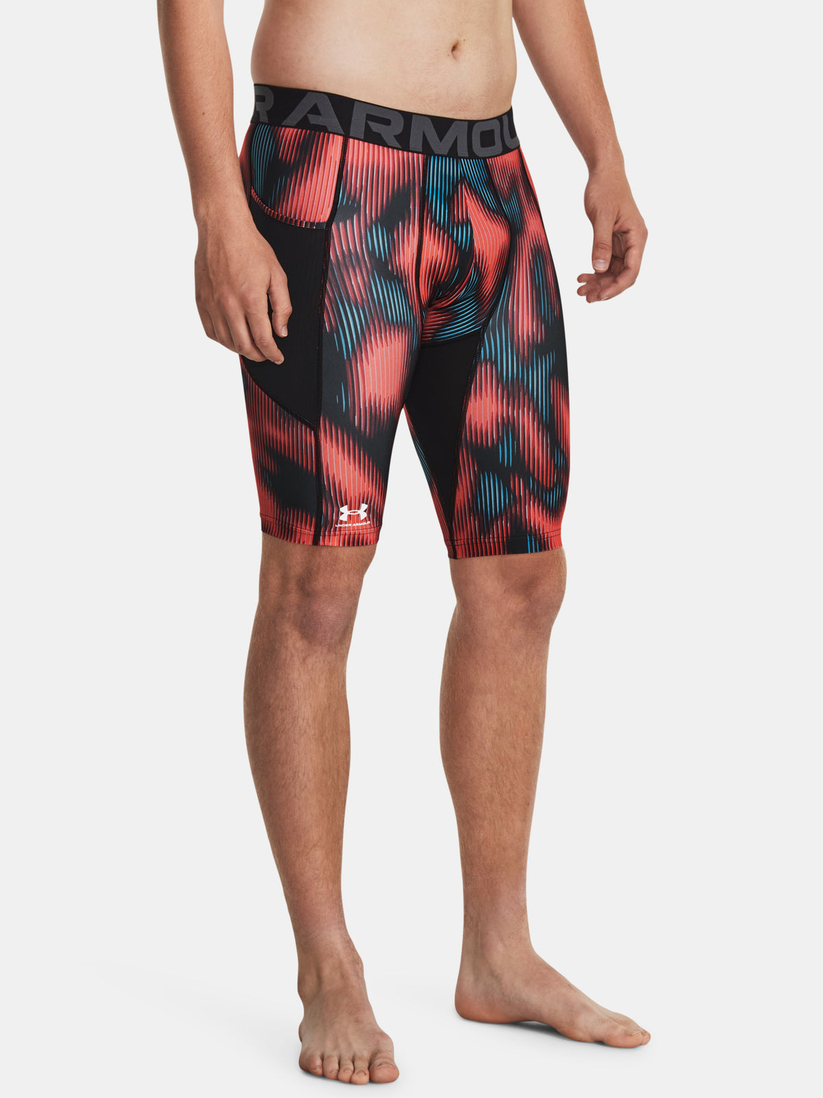 Under Armour Férfi UA HG Prtd Long rövidnadrág nadrág, piros